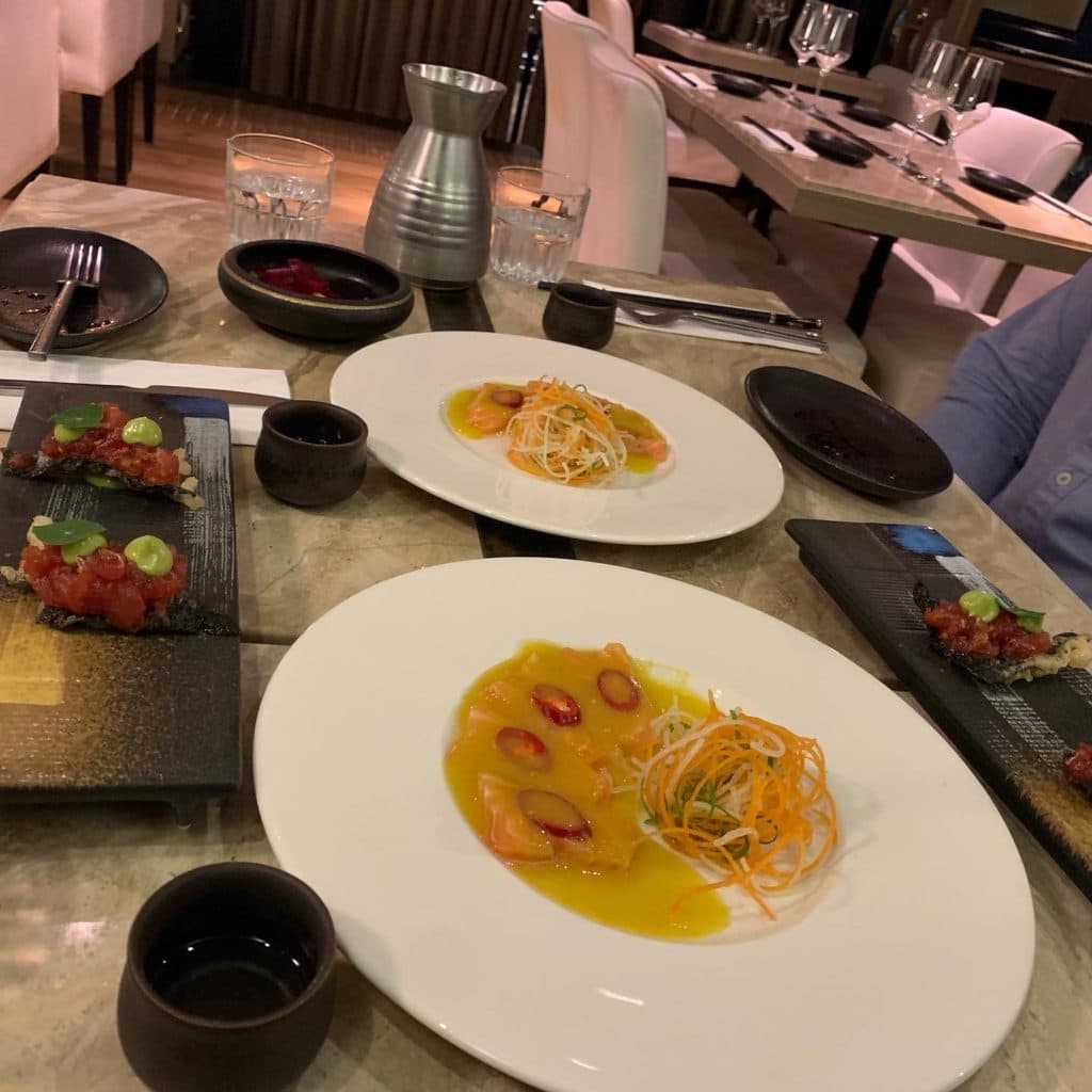 Spicy Salmon Sashimi